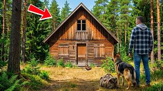 Homeless Veteran Opens Grandma’s Cabin Locked for 25 Years — His German Shepherd Discovered Somethin
