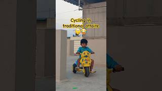 Cycling in traditional attaire #festival #trending #trendingshorts #viralshorts #viralreels#trending