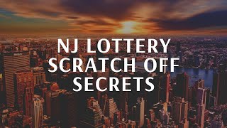 NJ LOTTERY SCRATCH OFF SECRETS- #1 SECRET TO SCRATCH OFF TICKETS