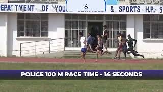 POLICE BHARTI 100M RACE