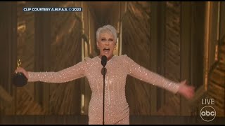 Jamie Lee Curtis wins Best Supporting Actress at 2023 Oscars |  Full Speech