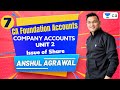 L7 : Company Accounts | Unit 2 - Issue of Share | CA Foundation Accounts | Anshul Agrawal