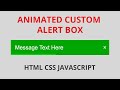 Animated Custom Alert Box using by Html Css Javascript