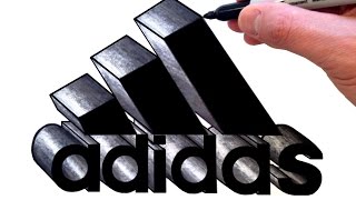 How to Draw the Adidas Logo in 3D - Best on Youtube