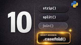 Stop Using Python Strings Wrong! (10 Functions You Need Now)