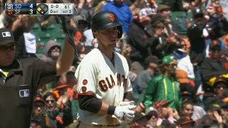 SD@SF: Duffy laces a triple down the left-field line