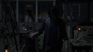 Daryl Coming Out Side With Mornig Stars / Killing Walkers