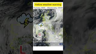 UK weather: Rain across eastern parts of Northern Ireland #warning