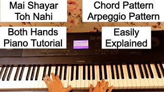 Hindi Song Both Hands Piano lesson Chord Pattern Arpeggio Pattern Piano lesson #180
