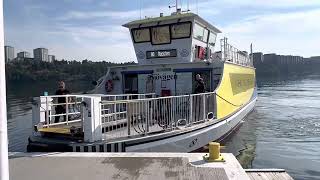 The seaway the electric commuter boat in Stockholm. Sjövägen den elektriska pendelbåten.