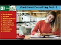 MS Excel - Conditional Formatting Part 2