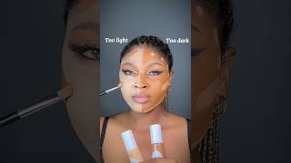 How to fix your foundation too light or too dark #makeuphacks #makeupshorts #makeuptutorial