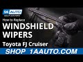 How to Replace Wiper Blades 07-14 Toyota FJ Cruiser