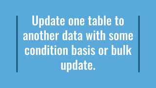 Bulk Record Update with SQL