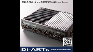 Industrial 4 port Serial RS232 RS422 RS485 Device Server Over Ethernet IP