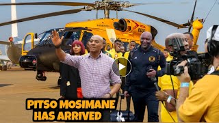 🟡Watch  Pitso Mosimane arrived By Helicopter Today He is Officially The Head Coach Of Kaizer Chiefs.