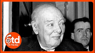 Winston Churchill Celebrates His 90th Birthday