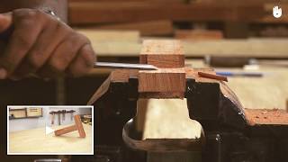 மரவேலை கற்றுக்கொள்ளுங்கள் How to Make a Wedged Through Mortise and Tenon Joint - Part 1  Woodworking