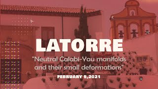 Adela Latorre, Neutral Calabi-Yau manifolds and their small deformations