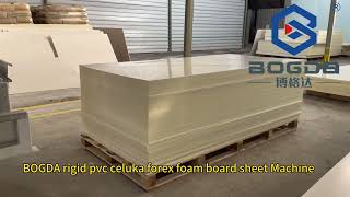 BOGDA WPC Foam Sheet Making Machine For Kitchen Cabinet