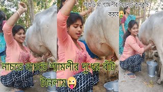 নাচতে নাচতে শ্যামলীর দুধের বাঁট টানলাম💃😜 ||শাশুড়ি মা শ্যামলীর টয়লেটে কুলকুচি করবে🤮 ||Mixing Vlog