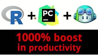 How to use R in PyCharm and BOOST PRODUCTIVITY using GitHub Copilot by 1000%, not kidding!