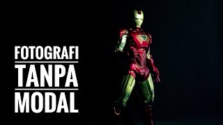 tutorial lengkap pengambilan foto ironman mark 6, studio buatan sendiri dengan budget minim