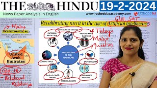 19-2-2024 | The Hindu Newspaper Analysis in English | #upsc #IAS #currentaffairs #editorialanalysis