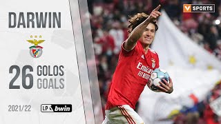 Darwin Núñez: Os 26 golos na Liga 2021/22