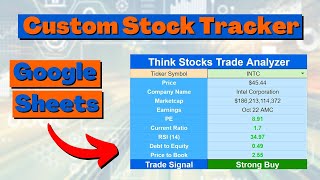 Custom Stock Tracker In Google Sheets