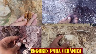 Como buscar y reconocer los engobes  dentro de la naturaleza para el pintado de la cerámica