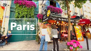 PARIS FRANCE - HDR WALKING TOUR  - Hot weather in Paris -4K HDR 60 fps