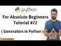 Generators In Python | Python Tutorials For Absolute Beginners In Hindi #72