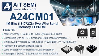 A24CM01, 1M Bits (131072X8) Two-Wire Serial Memory EEPROM｜AiT SEMi