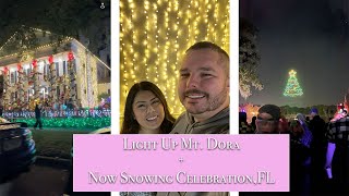 The Pre-Vlogmas Vlogmas 2024| Now Snowing in Celebration, FL + Light Up Mt. Dora