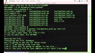 Python Lesson 16 (Python the Hard Way)
