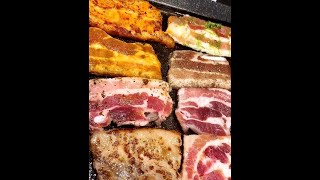 【高雄美食 娘子韓食娘子-居食屋】八色烤肉-豬五花肉八種調味