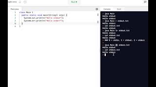Java Programming Skills Using Replit: stdin, stdout, stderr