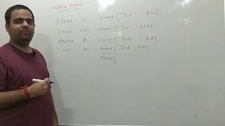 12. Formatted Input Output statements (scanf and printf) in C
