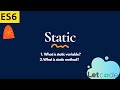 What is Static Variable & Static Methods - OOPS #3 | JavaScript | Protractor | | LetCode