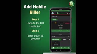 With DIB Mobile Banking App, manage your bills hassle-free!