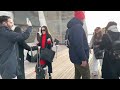 follow me walk in nyc brooklyn bridge with sunset ｜manhattan skyline u0026 nyc hall 紐約必做 布魯克林大橋步行之旅