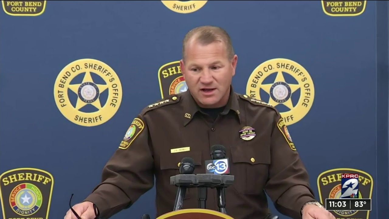 Press Conference: Fort Bend County Precinct 4 Deputy Constable Killed ...