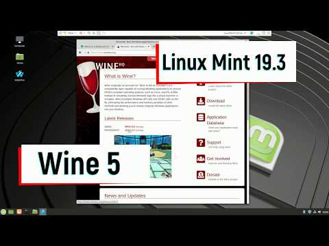 Linux Mint 19.3 and Wine 5 - how to run Windows applications