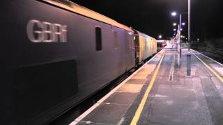 (HD) GBRfs 73212 Hauls Network Rails GLV 68501 Sparking Out of Tonbridge Working 8Y97 27/3/13