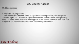 April City Council Meeting