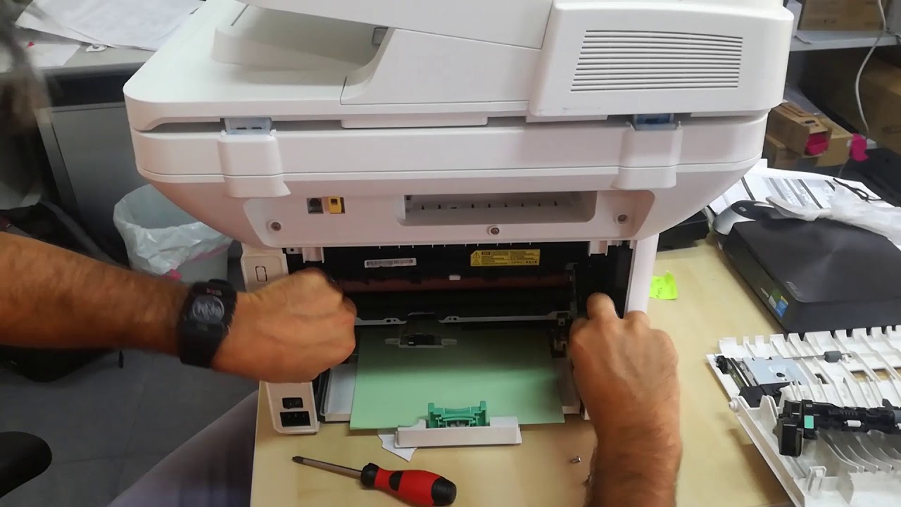 Xerox 3325 Mudar Fusor - YouTube