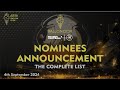 BALLON D'OR 2024 - OFFICIAL NOMINEES ANNOUNCEMENT - THE COMPLETE LIST