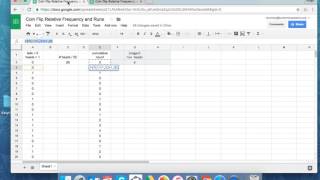 STATS Coin Flip Simulation on Google Sheets