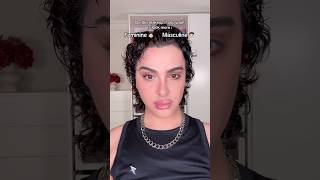 Makeup to feminize or masculinise your face! #makeuphacks #makeuptips #nonbinary